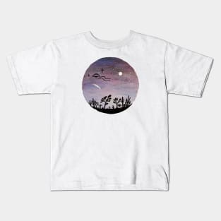 AZ Desert UFO Joshua Trees Kids T-Shirt